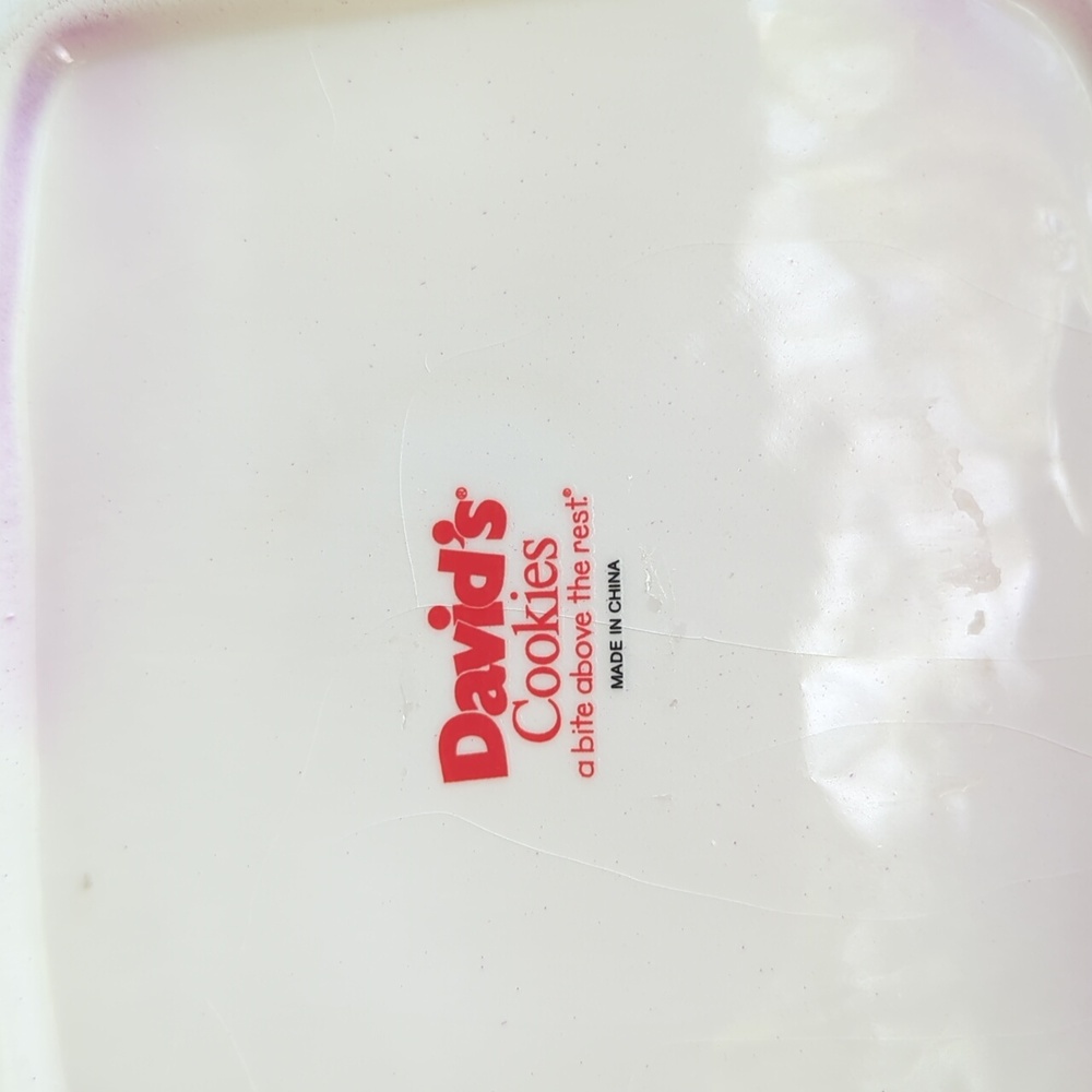 David's Cookies Purple Quilted Cookie Jar - Picture 4 of 4